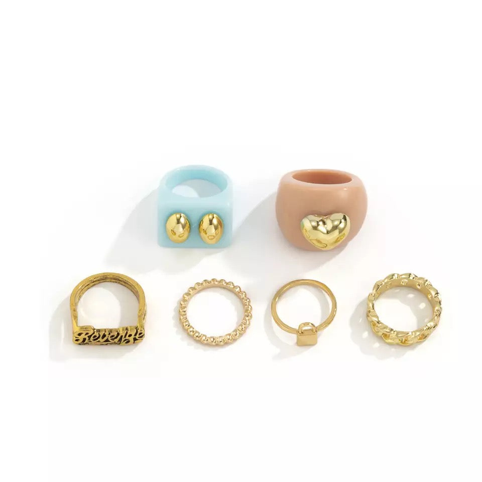 Mixie Ring 6pc Set