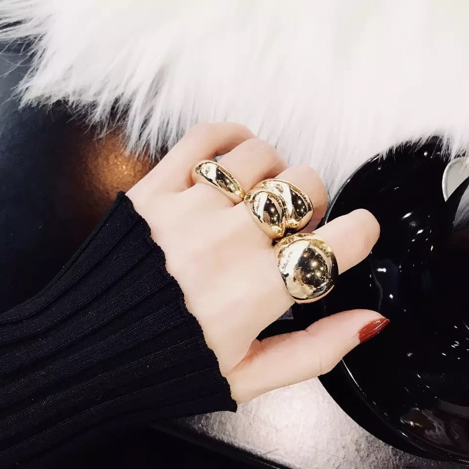 Marnie 3pc Ring Set - Gold