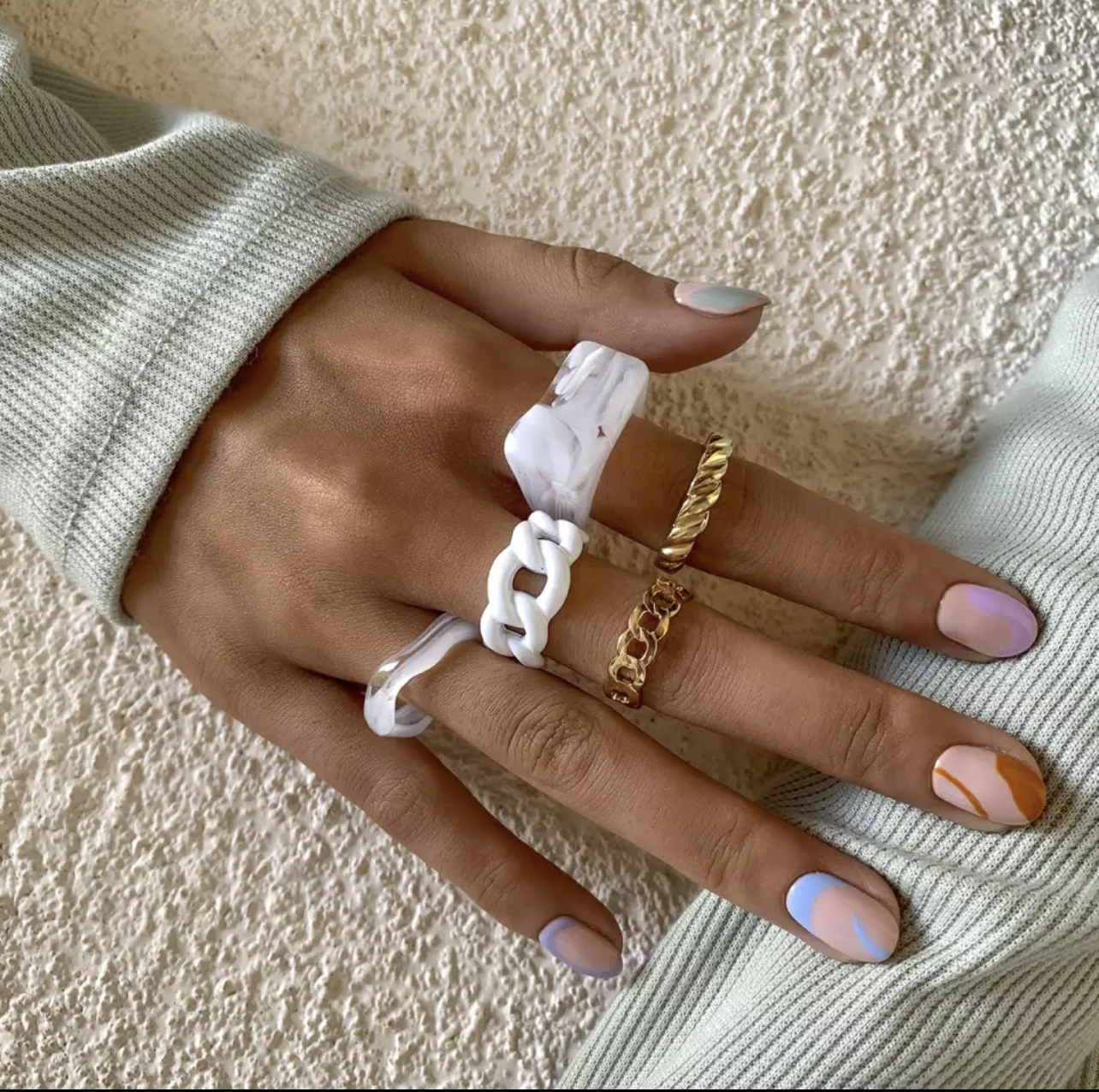 Olette 5pc ring set